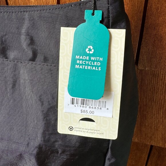 NWT Baggallini Black Joey Large Hobo with Adjustable Strap -10” H x 11" W x 5” D - Picture 8 of 14